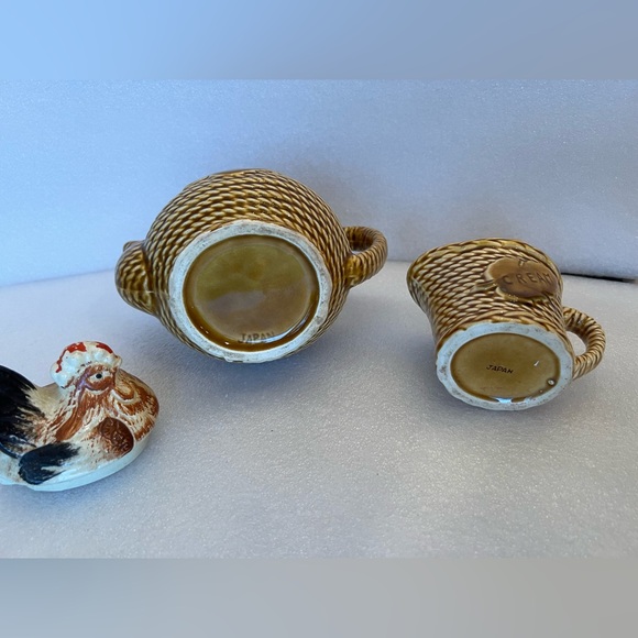Vintage Teapot Antique Glazed Chicken Hen Rooster Brown Tea Pot Made In Japan - Picture 6 of 6